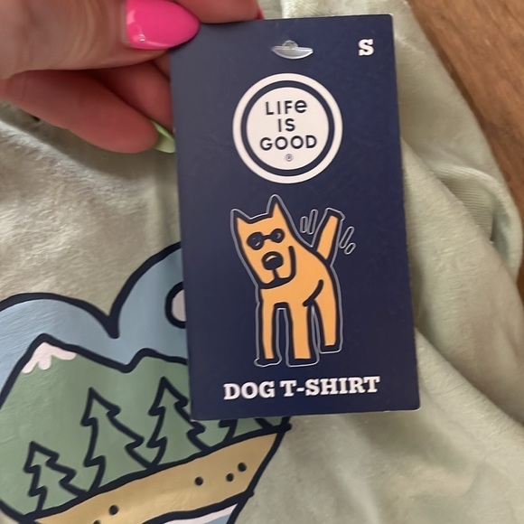 2 Two “Life Is Good” Dog T-shirts NWT Size Small Unisex Daisy Nature - Picture 7 of 8